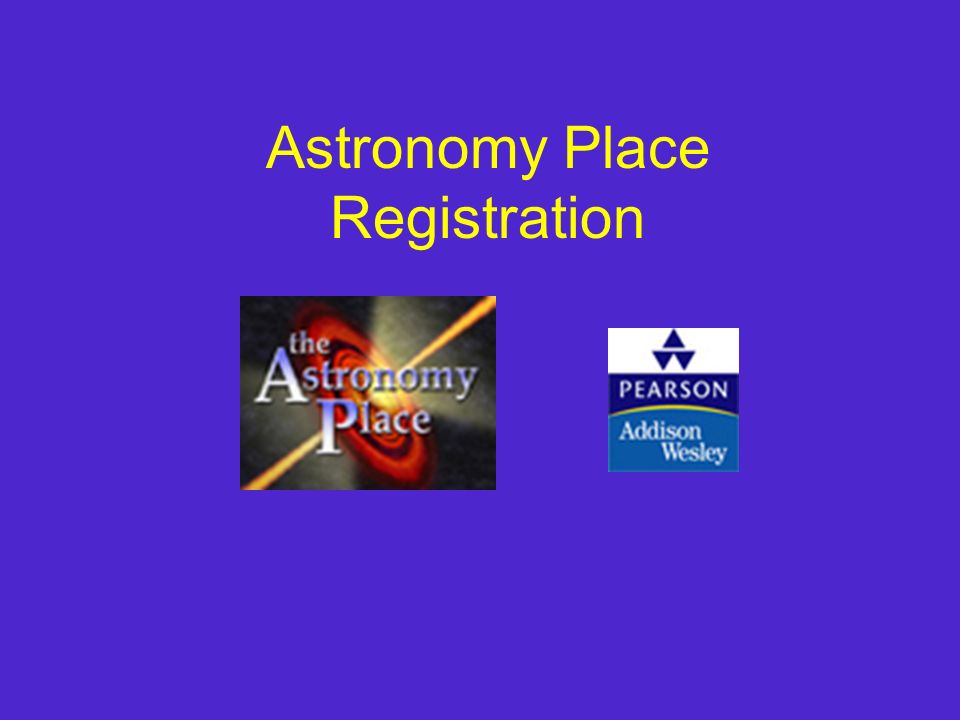 Astronomy Place Registration