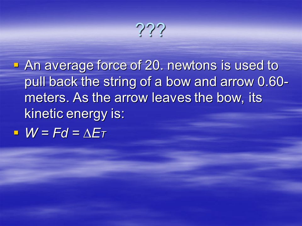 .  An average force of 20.