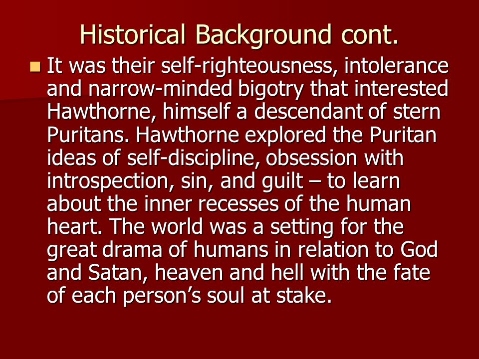 the scarlet letter by nathaniel hawthorne written in ppt download scarlet letter historical context