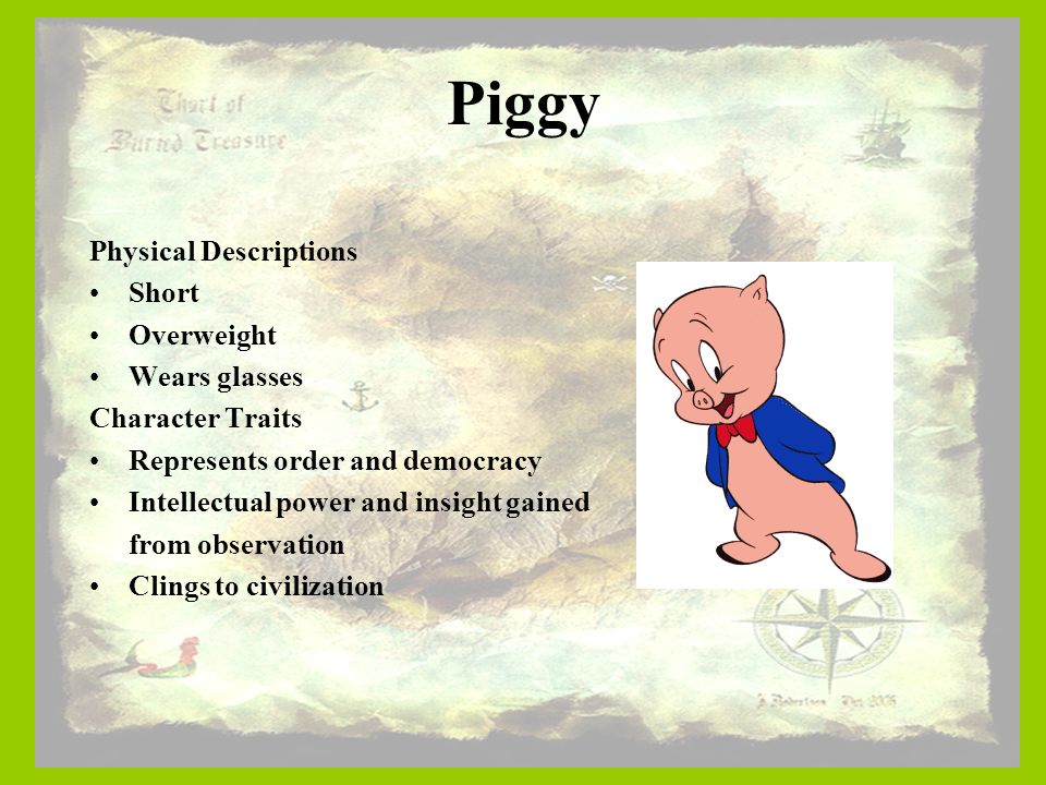 Essays on piggy from lord of the flies role of piggy in lord of the flies