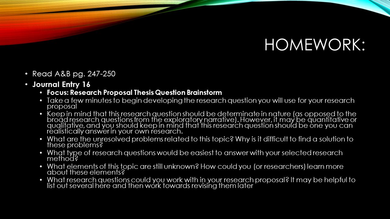 thesis proposal research methods thesis proposal research methods