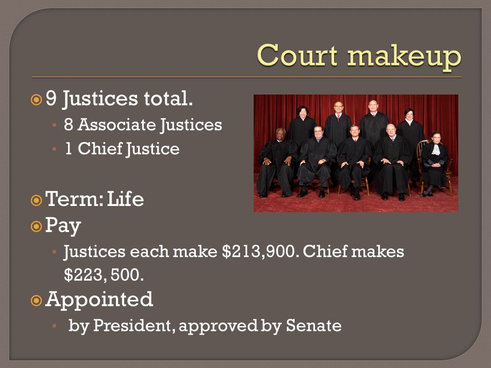  9 Justices total.