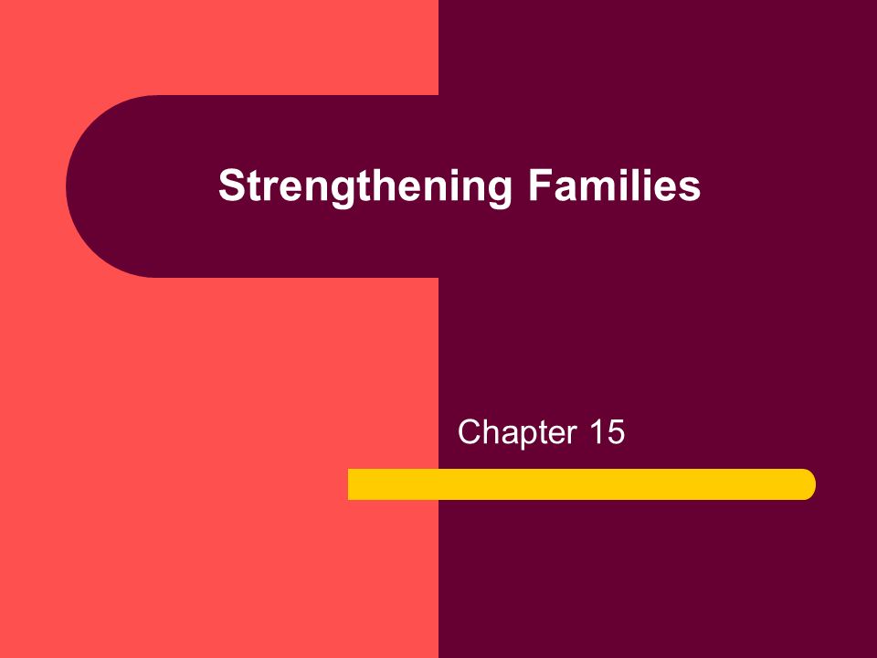 Strengthening Families Chapter 15