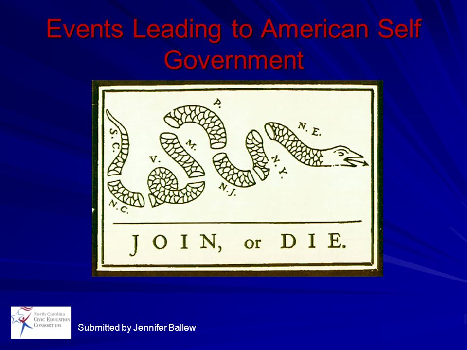 Events Leading to American Self Government Submitted by Jennifer Ballew