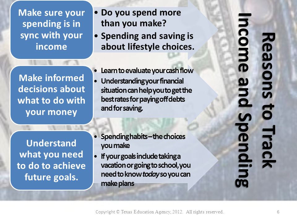 Do you spend more than you make. Spending and saving is about lifestyle choices.