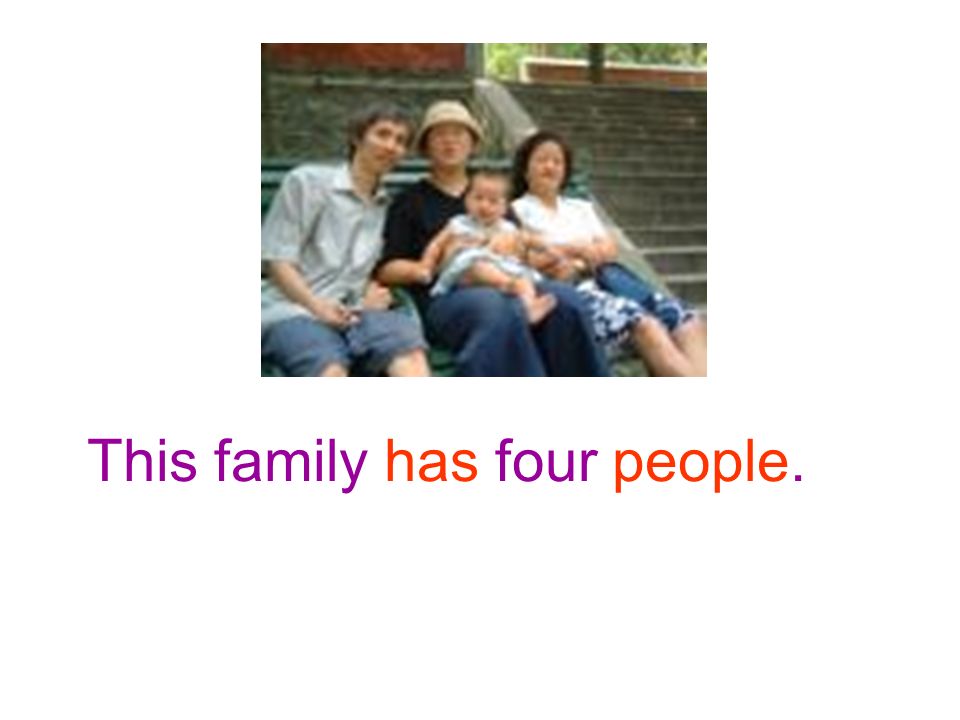This family has four people.