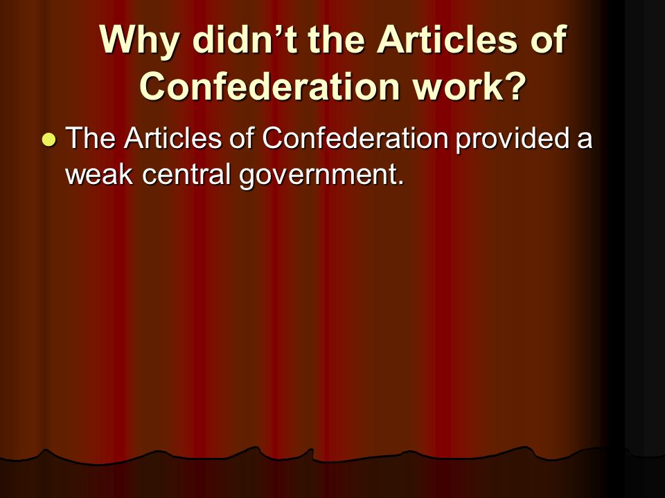 a history of the articles of confederation a history of the articles of confederation