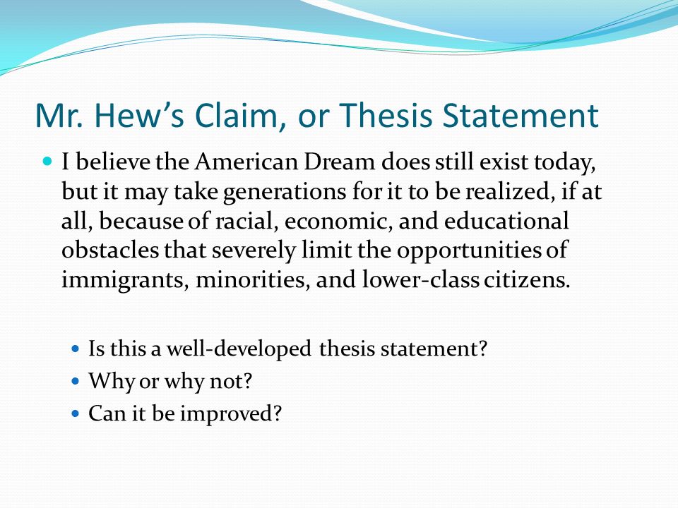 Essay On American Dream