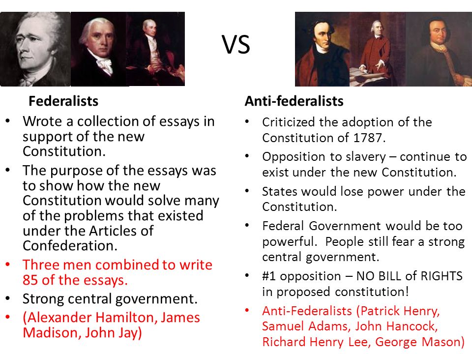 The Federalist Essays