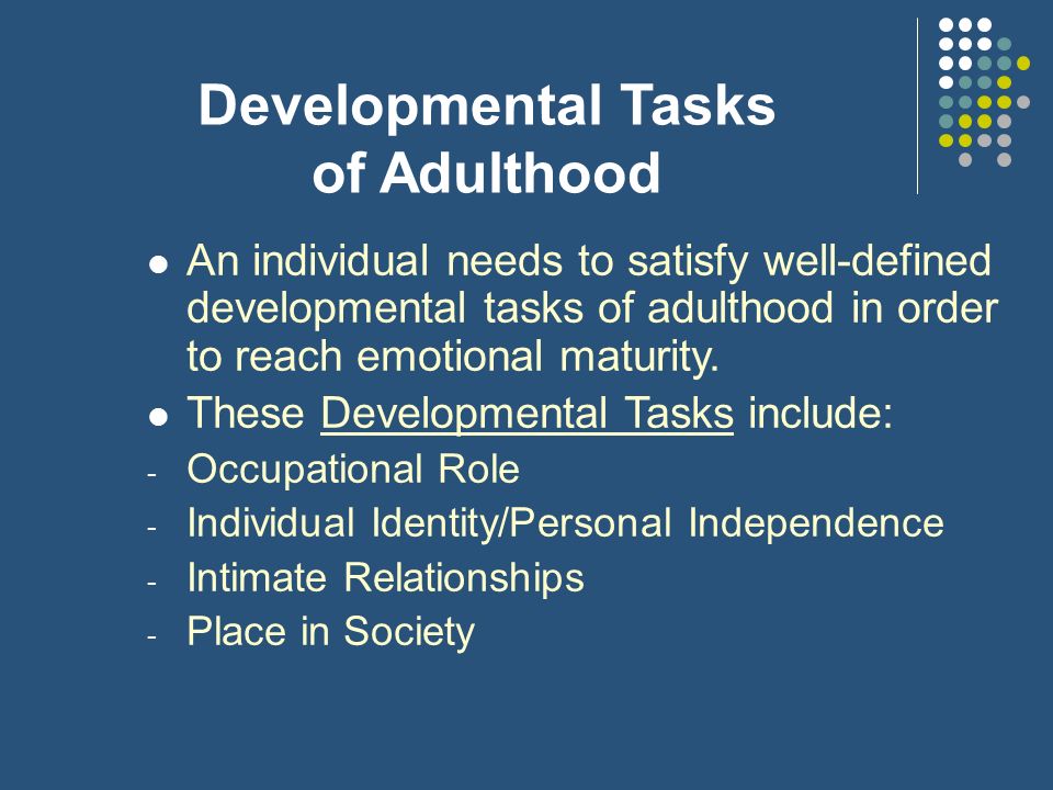 developmental tasks definition
