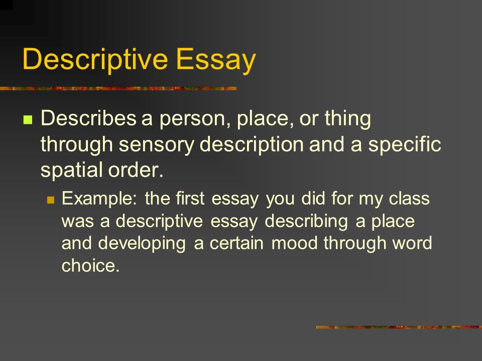 Example essay successful person
