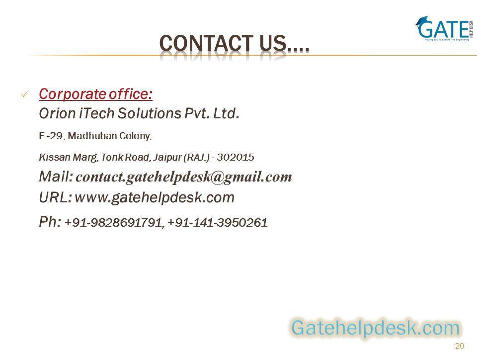  Corporate office: Corporate office: Orion iTech Solutions Pvt.