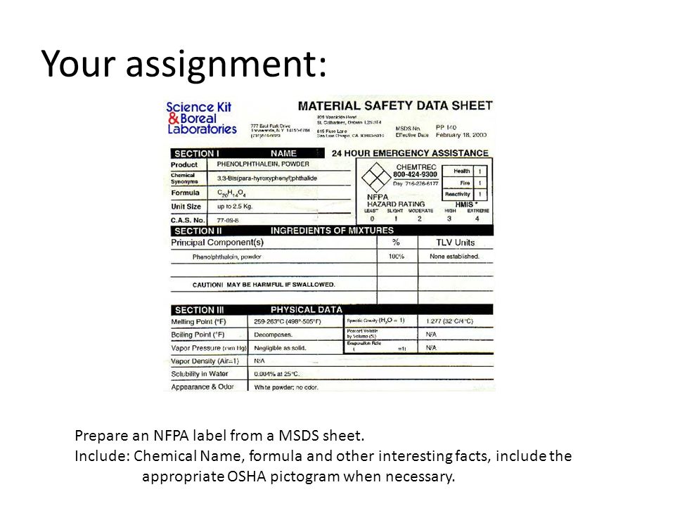 chemical safety labels nfpa national fire protection assoc msds msds sheets for chemicals