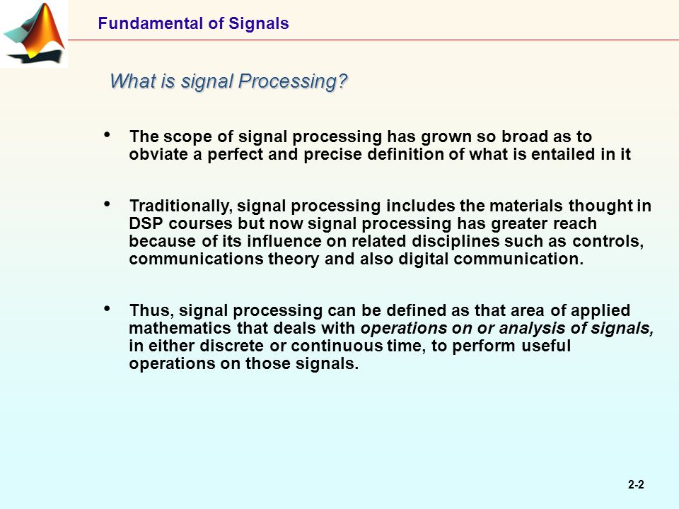 fundamentals of signal processing in