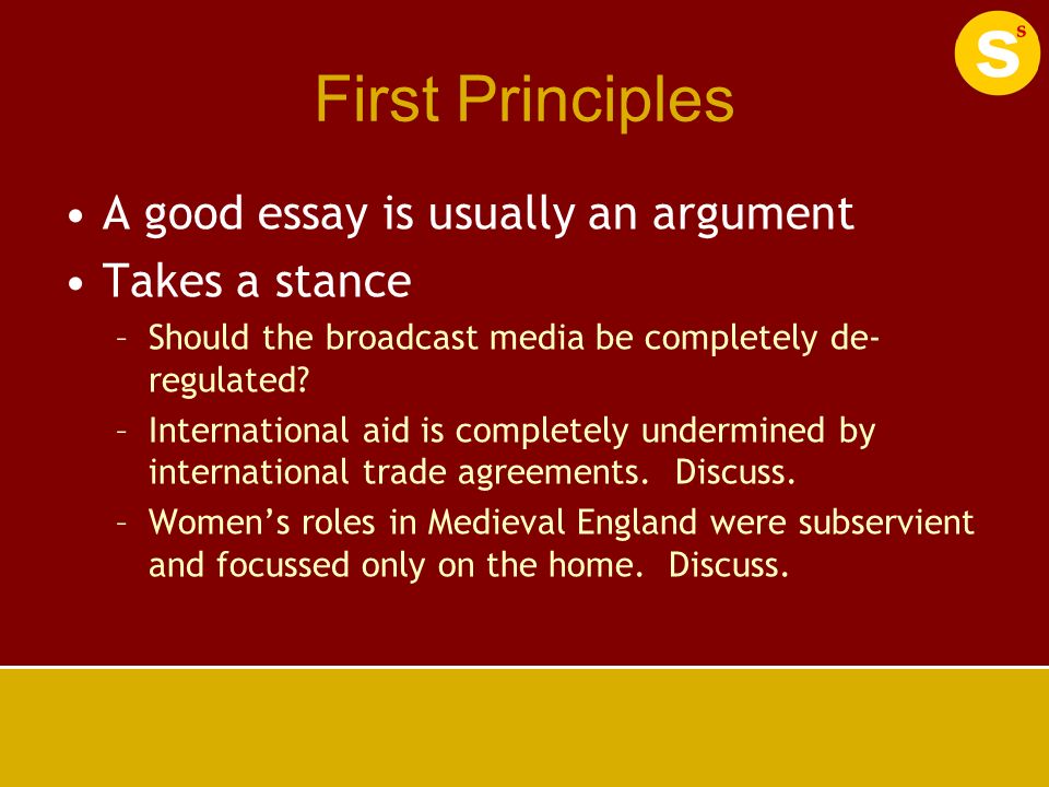 Writing Good Essay