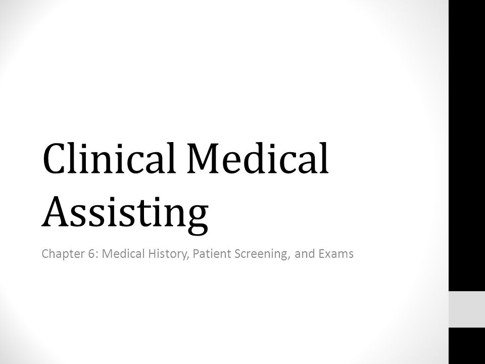 history of medical assisting