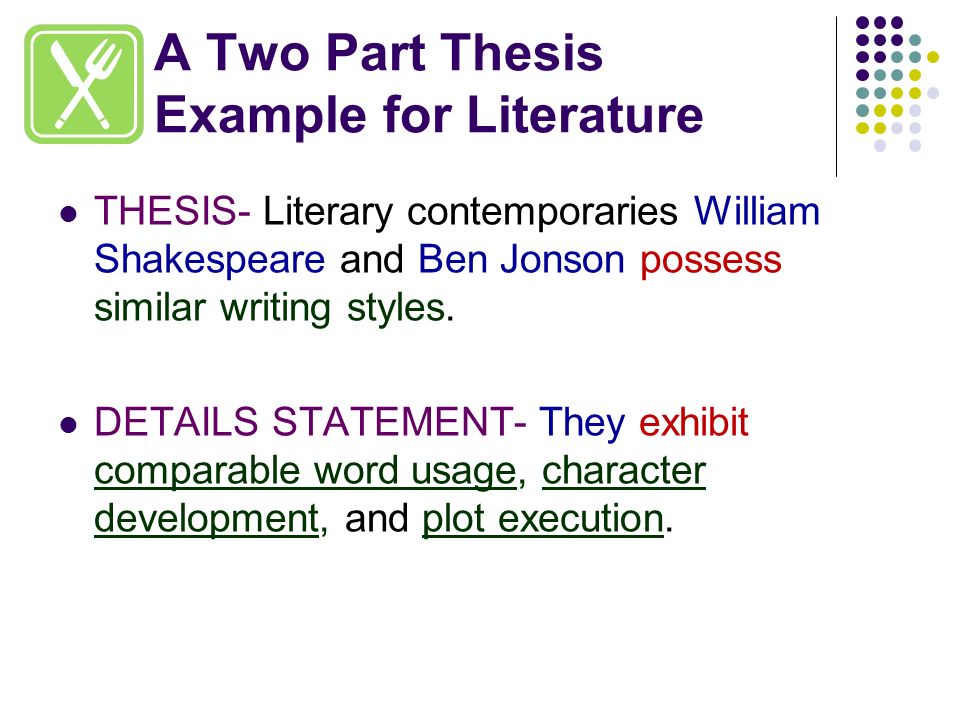 writing a two part thesis examples how to write a thesis statement step by step