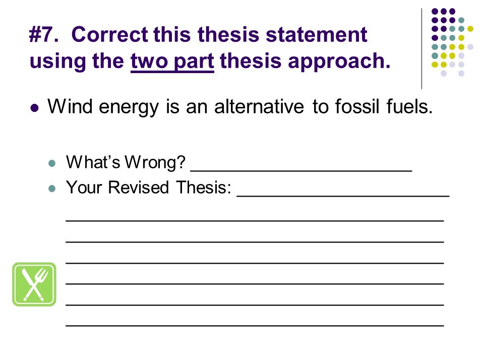 My Thesis Statement