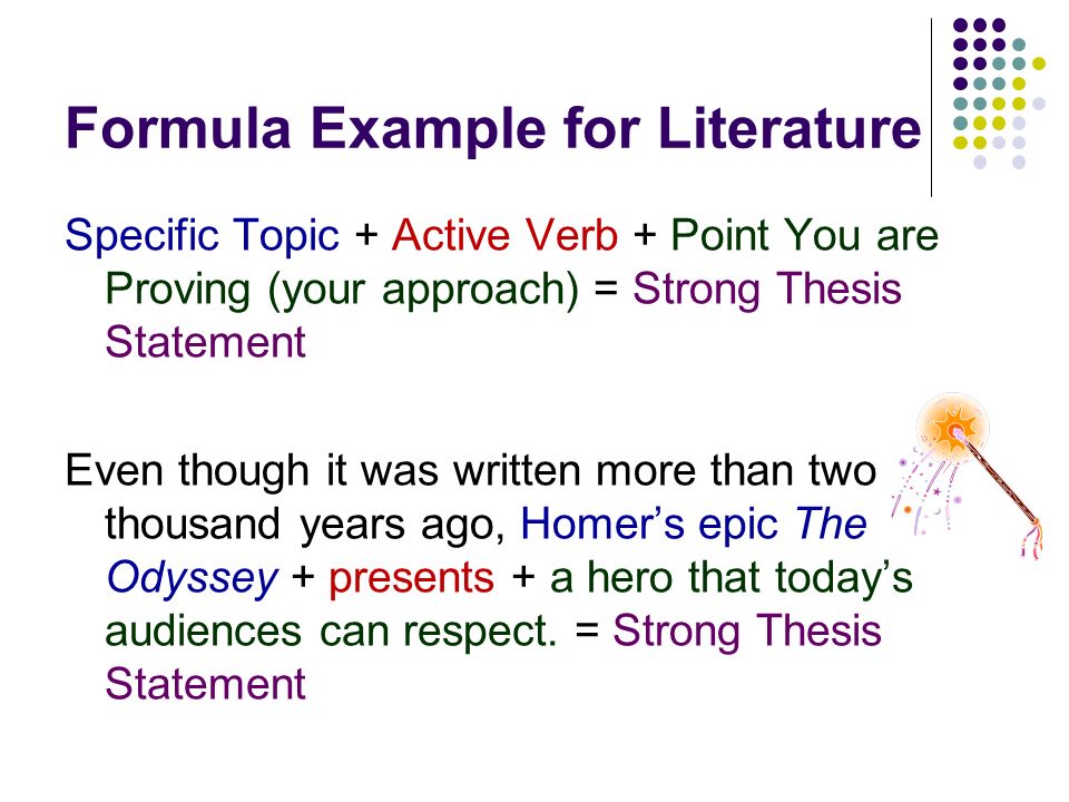 Literary Analysis Thesis Statements