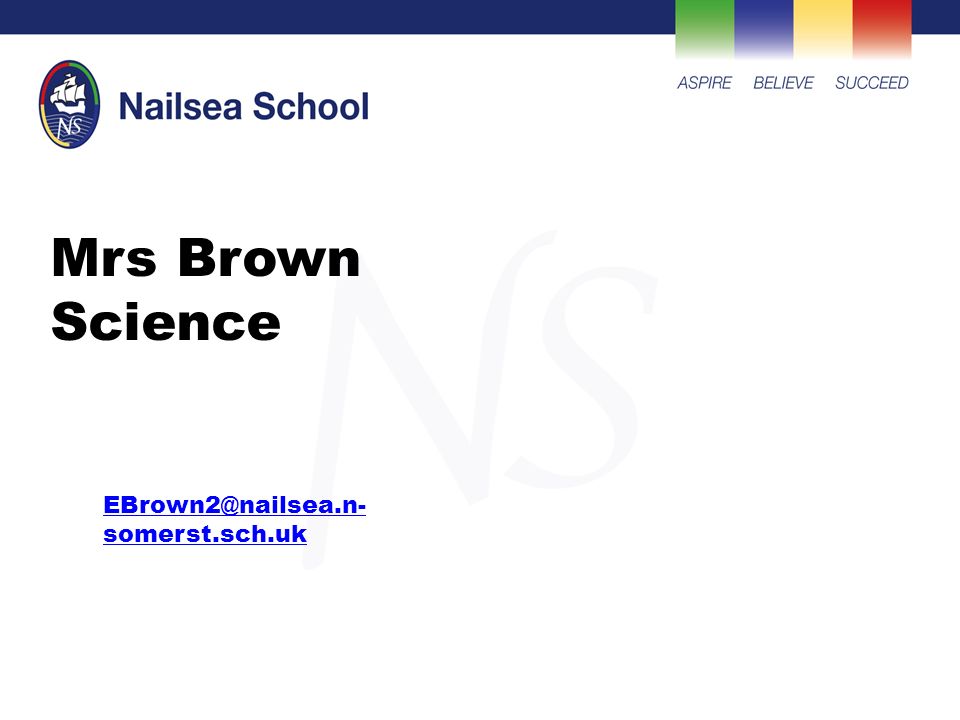 Mrs Brown Science somerst.sch.uk