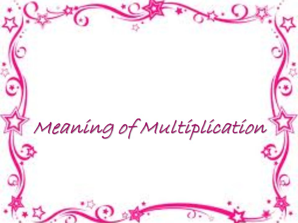 Meaning of Multiplication