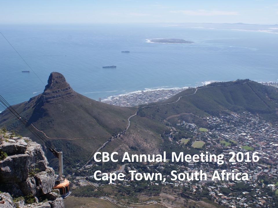 44 CBC Annual Meeting 2016 Cape Town, South Africa