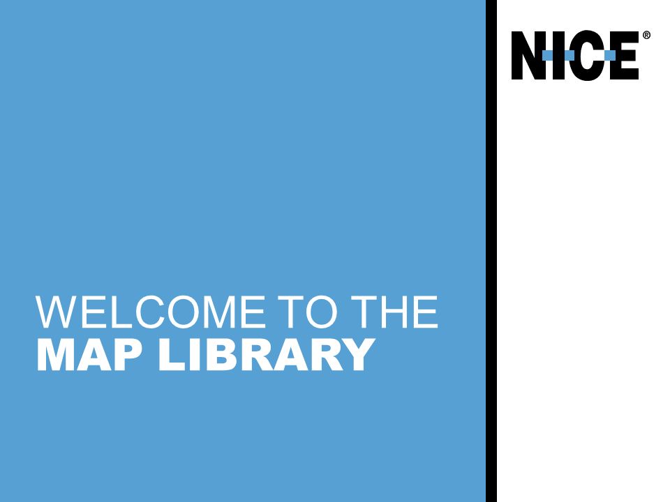 WELCOME TO THE MAP LIBRARY
