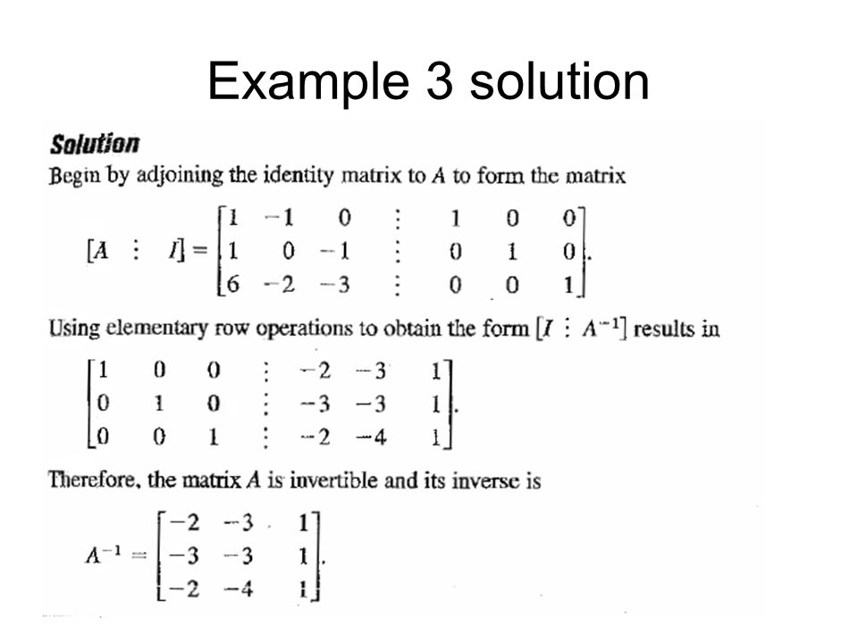 Example 3 solution