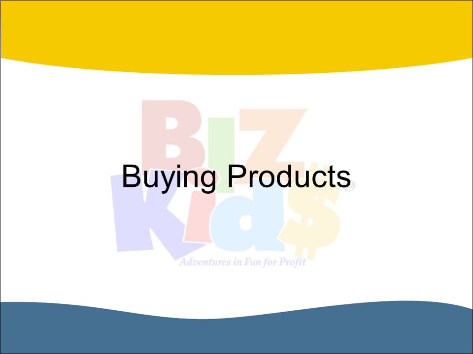 Buying Products