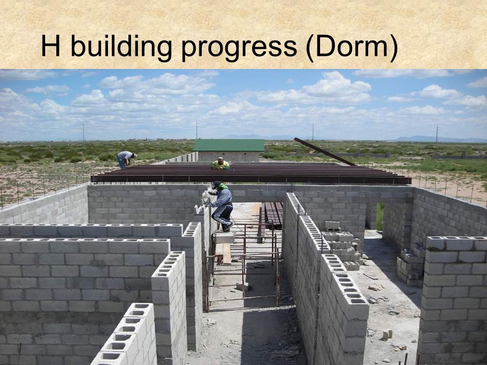 H building progress (Dorm)