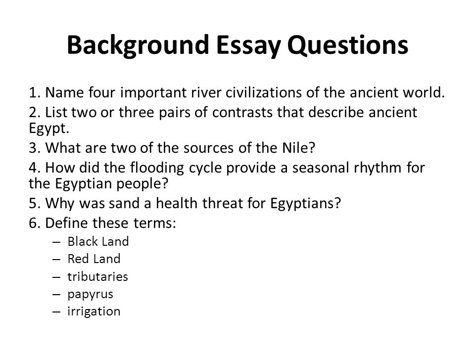 Egypt civilization essay