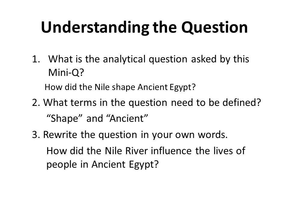 Ancient Egyptian Thesis