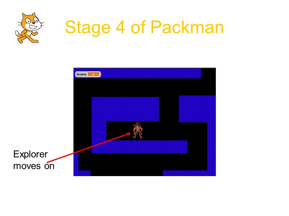 Stage 4 of Packman Explorer moves on