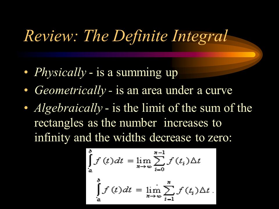 The Derivative is -- Physically- an instantaneous rate of change.