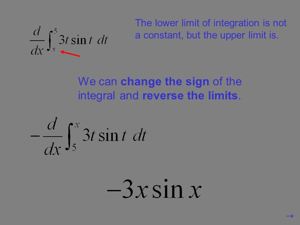 The lower limit of integration is not a constant, but the upper limit is.