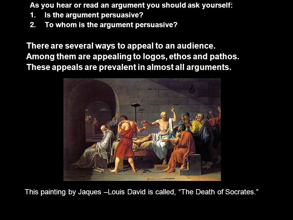 As you hear or read an argument you should ask yourself: 1.Is the argument persuasive.