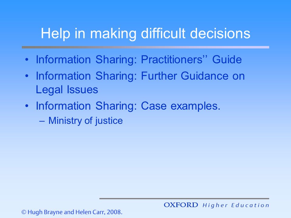difficult decision examples