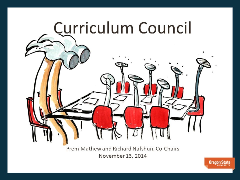 Curriculum Council Prem Mathew and Richard Nafshun, Co-Chairs November 13, 2014