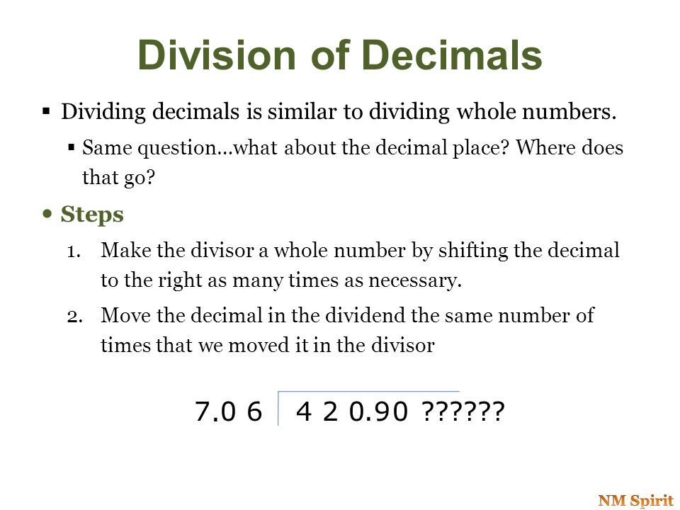 Look at this example x =  How many places are there to the right of the decimal point.