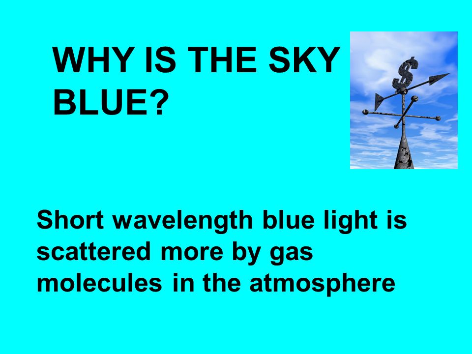 WHY IS THE SKY BLUE.
