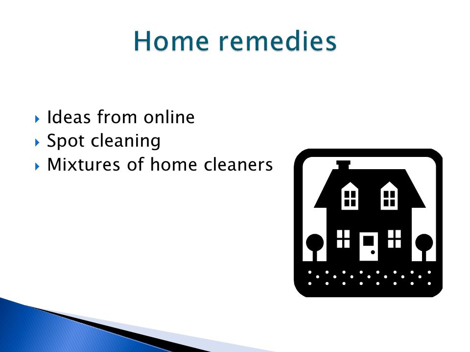  Ideas from online  Spot cleaning  Mixtures of home cleaners