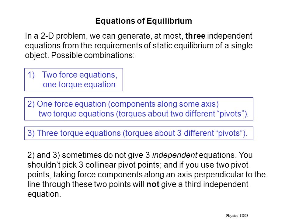 Physics 1d03 Static Equilibrium Serway Ppt Download 9 Physics