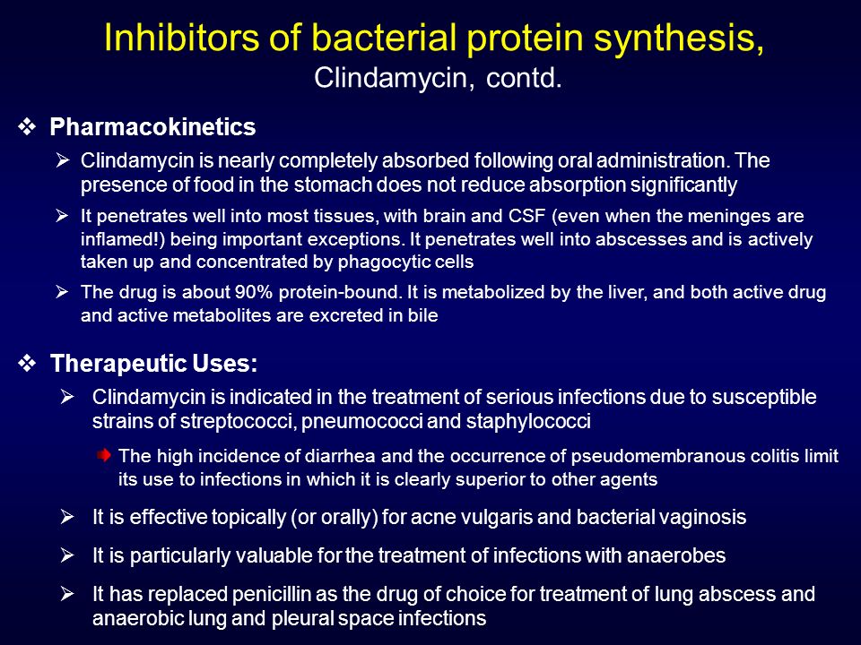 Clindamycin administration