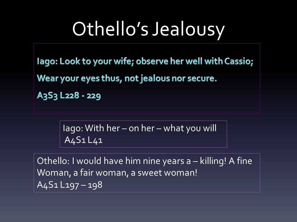 Othello Essays On Jealousy
