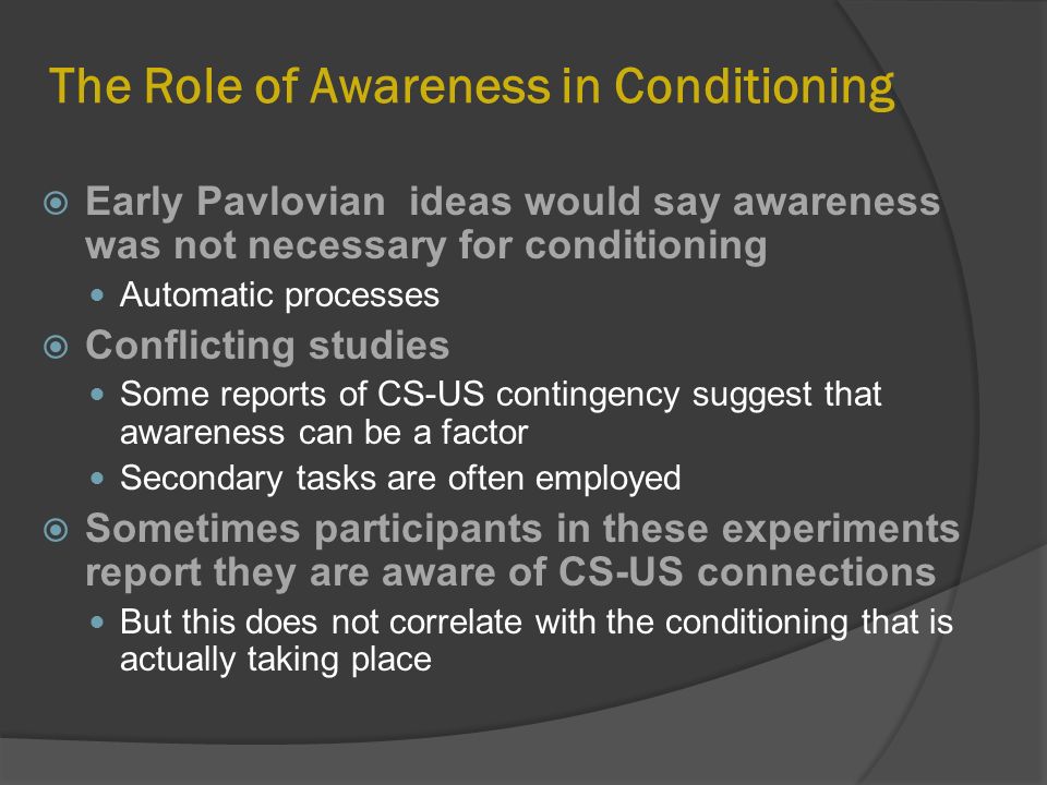 Preparedness theory and pavlovian conditioning