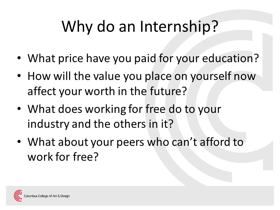 do you get paid for an internship