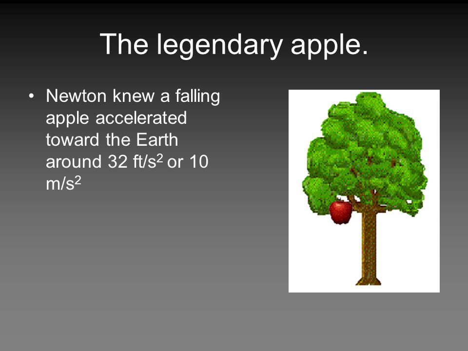 The legendary apple.