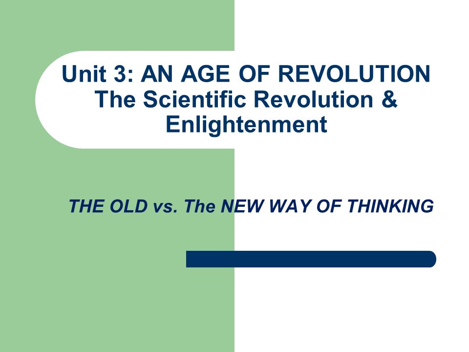 scientific revolution age of enlightenment