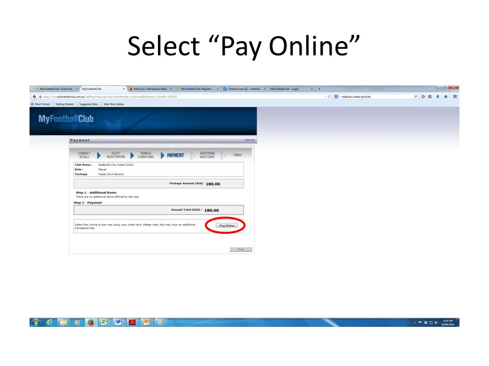 Select Pay Online