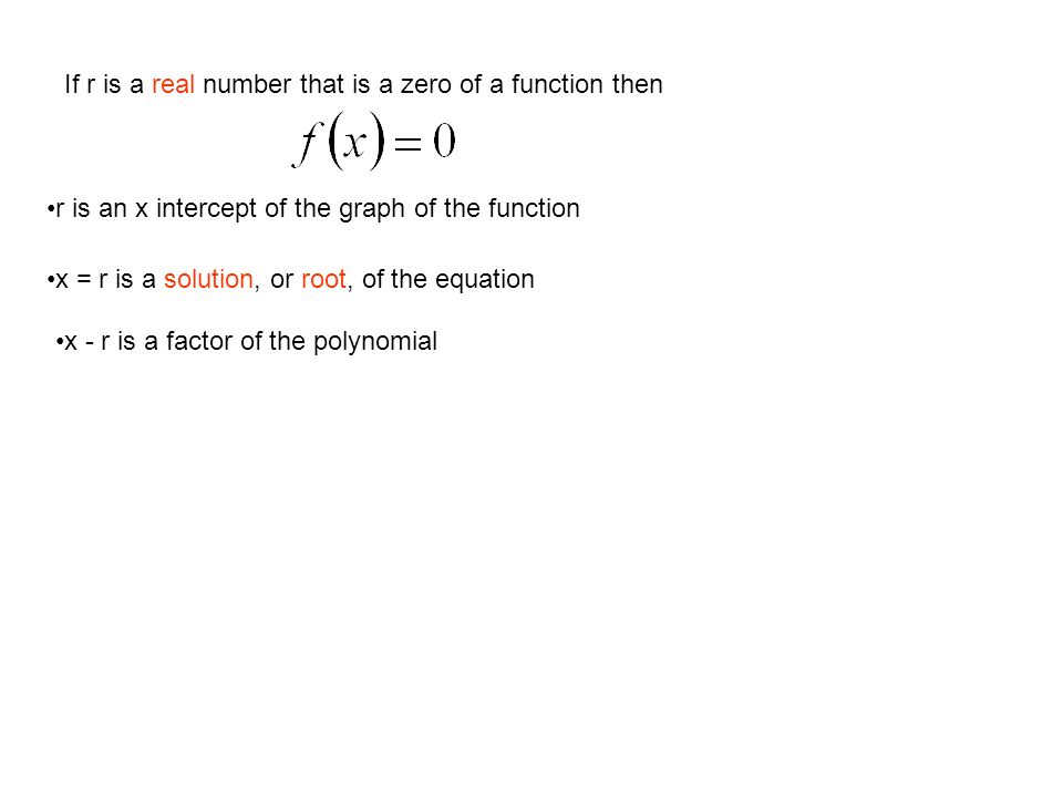 4-5, 4-6 Factor and Remainder Theorems
